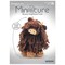 Leisure Arts Amigurumi Miniatures Brown Cow Crochet Kit for Beginners – DIY Animal Craft Kit for Adults, Beginner Crochet Set with Yarn, Hook, Instructions, 4-Inch
